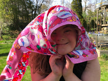 Load image into Gallery viewer, Pink Bubbles Silk Twill Scarf