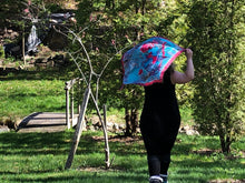 Load image into Gallery viewer, Pond Flower Silk Twill Scarf