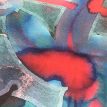 Load image into Gallery viewer, Pond Flower Silk Chiffon Scarf