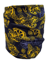 Load image into Gallery viewer, Lemon Blue and Black Neck Tube