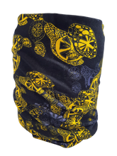 Load image into Gallery viewer, Lemon Blue and Black Neck Tube