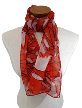 Load image into Gallery viewer, Mermaid Silk Chiffon Scarf