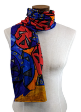 Load image into Gallery viewer, Blue Lemon Knit Scarf