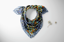 Load image into Gallery viewer, Fish Scales Silk Twill Scarf