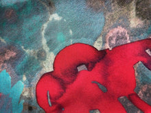 Load image into Gallery viewer, Pond Flower Silk Twill Scarf