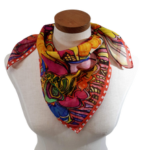 Load image into Gallery viewer, Girl Power Silk Chiffon Scarf