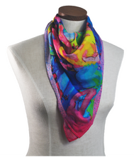 Load image into Gallery viewer, French Curves Cotton Silk Scarf