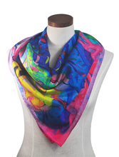 Load image into Gallery viewer, French Curves Cotton Silk Scarf