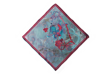 Load image into Gallery viewer, Pond Flower Silk Chiffon Scarf