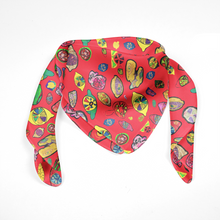 Load image into Gallery viewer, Red Lemon Silk Chiffon Scarf