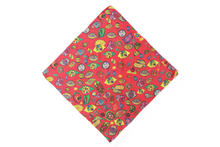 Load image into Gallery viewer, Red Lemon Silk Chiffon Scarf