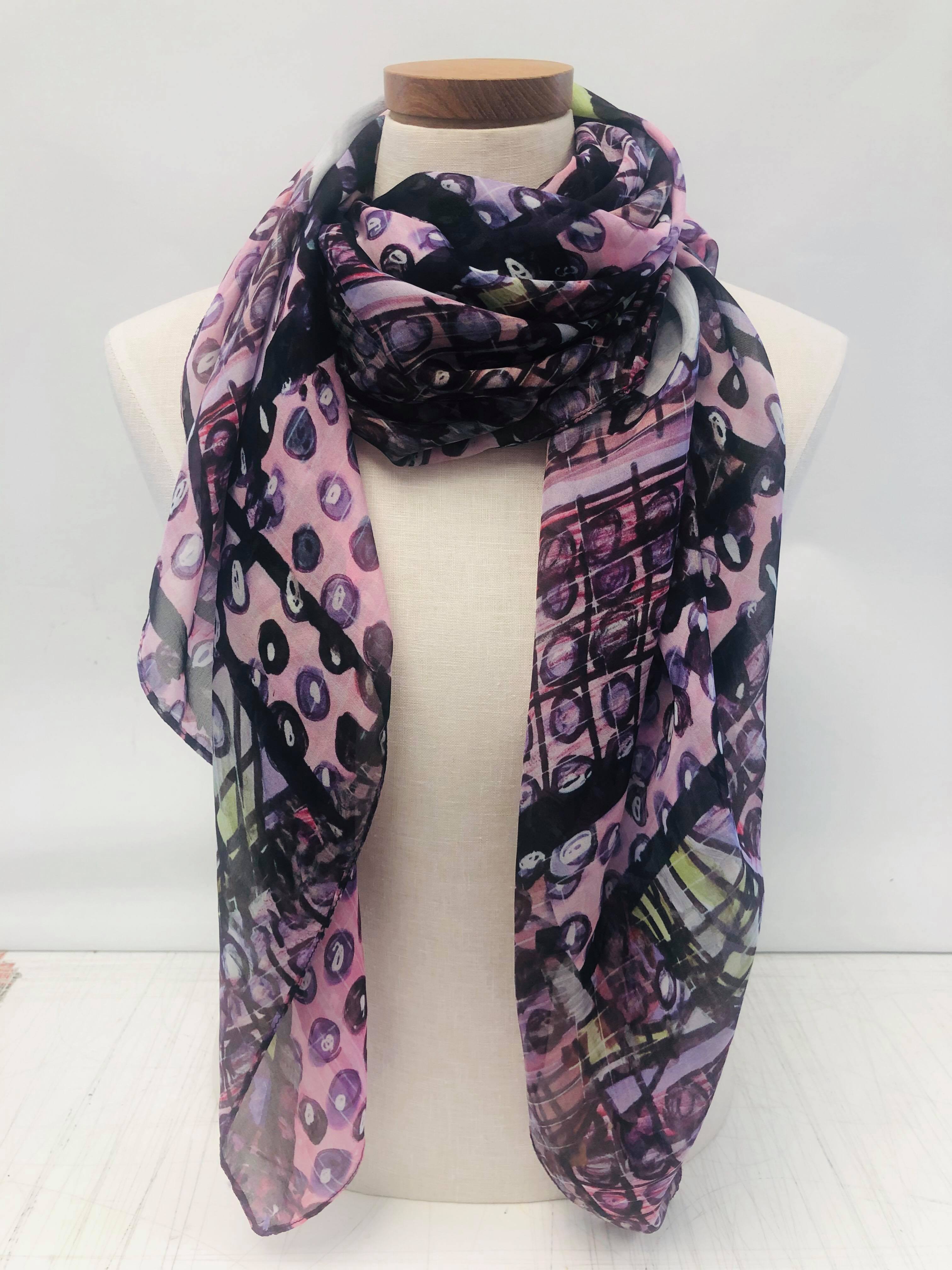 Lizard Embryo Silk Chiffon Scarf – Lemonade Stand Designs