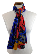 Load image into Gallery viewer, Blue Lemon Knit Scarf
