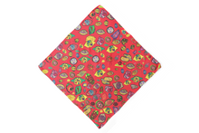 Load image into Gallery viewer, Red Lemon Silk Chiffon Scarf
